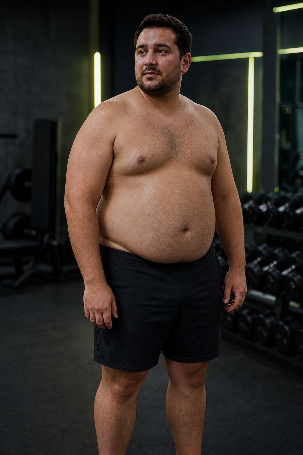 The same man from week one through sixteen weeks of training