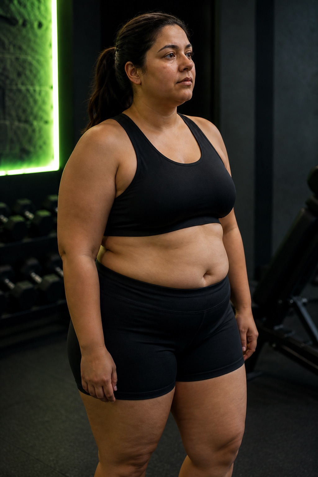 The same woman from week one through sixteen weeks of training
